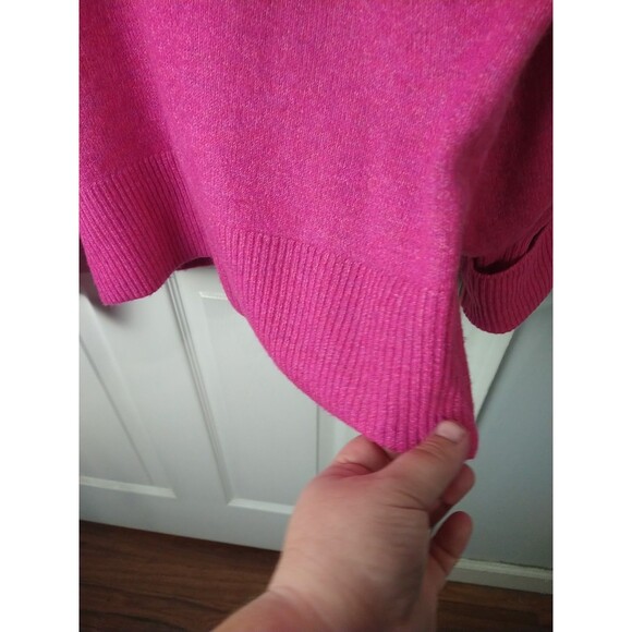 Ce Ce Woman M Pink Sweater Pullover Balloon Pearl Accent LS Office Workwear Soft - Picture 7 of 9